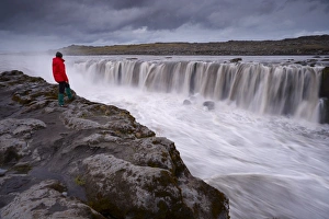Images Dated 27th July 2009: Selfoss waterfalls in Jokulsargljufur National Park, north Iceland (Nordurland)
