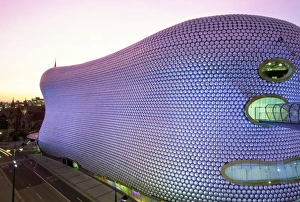 Bull Ring Prints: Selfridges building at dusk, Bullring, Birmingham, England, United Kingdom, Europe