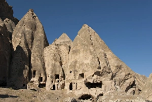 Pointed Prints: Selime, Ihlara, western Cappadocia, Anatolia, Turkey, Asia Minor, Eurasia