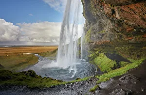 Pure Prints: Seljalandsfoss Falls, near the town of Vik, in southern Iceland, Polar Regions