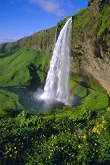 S Pilling Prints: Seljalandsfoss waterfall in the south of the island