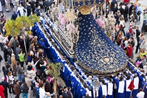 Semana Santa (Holy Week) celebrations, Malaga, Andalucia, Spain, Europe