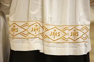 Textiles Prints: Seminarists cloth, Beit Jala, Palestine National Authority, Israel, Middle East