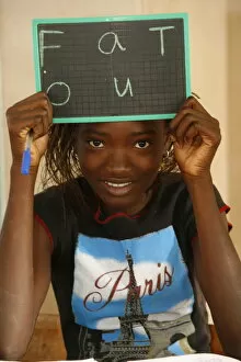 Images Dated 29th September 2009: Senegal schoolgirl, Popenguine, Thies, Senegal, West Africa, Africa