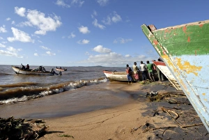 Images Dated 12th February 2008: Senga Bay fishing village, Malawi, Africa