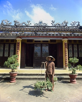 Head Piece Prints: Senior woman by Chuc Thanh Pagoda