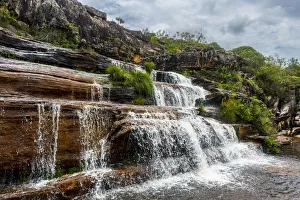 Minas Gerais Prints: Sentinela waterfall near Diamantina, Minas Gerais, Brazil, South America