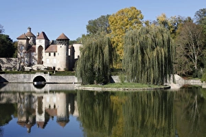 Chateaux Prints: Sercy castle, dating from the 15th century