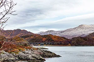 Autumnal Scene Prints: Serene landscape with a tranquil lake