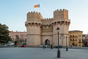 Typically Spanish Gallery: Serranos Gate, Valencia, Spain, Europe