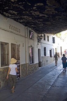 Setenil de las Bodegas, one of the white villages, Malaga province, Andalucia Setenil de las Bodegas, one of the white villages, Malaga province, Andalucia