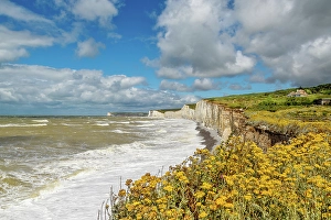 Trust Prints: The Seven Sisters chalk cliffs from Birling Gap