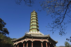 Images Dated 1st November 2007: A seven tier pagoda in Fragrant Hills Park in the Western Hills, Beijing, China, Asia