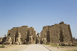 Mystery Prints: Seventh Pylon, Karnak Temple Complex, UNESCO World Heritage Site, Luxor, Thebes, Egypt