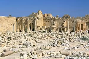 Images Dated 26th April 2005: Severan Forum, Leptis Magna, UNESCO World Heritage Site, Tripolitania, Libya