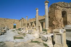 Tripolitania Prints: Severan Forum, Leptis Magna, UNESCO World Heritage Site, Tripolitania, Libya