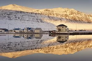 Images Dated 29th October 2008: Seydisfjordur, town founded in 1895 by a Norwegian fishing company, now main ferry port to