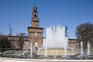 Images Dated 19th March 2009: Sforzas Castle, Milan, Lombardy, Italy, Europe