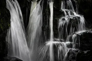 Sgwd y Pannwr waterfall, Pontneddfechan, Brecon Beacons, Powys, Wales, United Kingdom