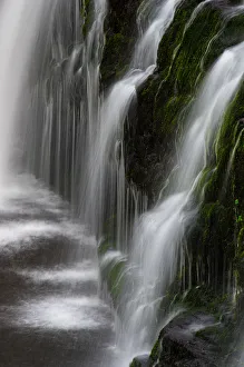 Traditionally Welsh Prints: Sgwd y Pannwr waterfall, Pontneddfechan, Brecon Beacons, Powys, Wales, United Kingdom