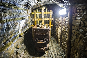 Underground Prints: Mine shaft behind the Great Laxey Wheel