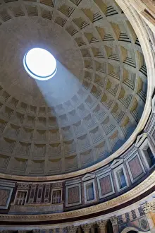 Rotunda Prints: A shaft of light through the dome of the Pantheon