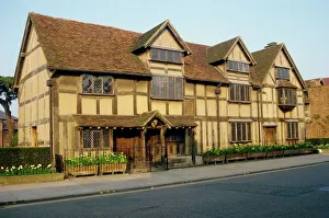 Shakespeares birthplace, Stratford, Warwickshire, England, United Kingdom, Europe