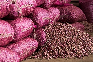 Heap Prints: Shallots, Dambulla, Sri Lanka, Asia