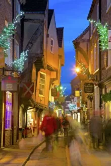 Shop Collection: The Shambles at Christmas, York, Yorkshire, England, United Kingdom, Europe