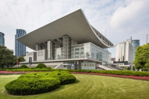 Theatres Prints: Shanghai Grand Theatre, Shanghai, China, Asia