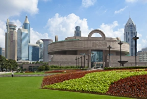 Public Garden Prints: Shanghai Museum, Peoples Square, Shanghai, China Asia