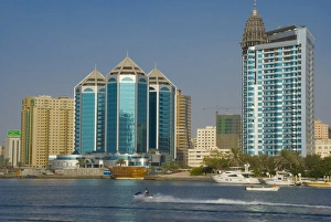Sharjah Creek skyline, Sharjah, United Arab Emirates (U