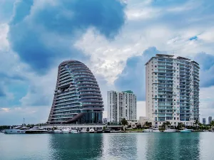 Quintana Prints: Shark Tower, Puerto Cancun, Cancun, Quintana Roo State, Mexico