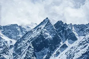 Stunning Prints: Sharp Profile of Naya Kanga (Ganja La Peak) Surrounded by Rugged Langtang Ridges, Nepal