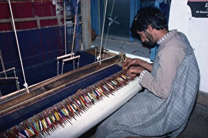 30 35 Years Prints: Shawl weaver, Kani, Kashmir, India, Asia