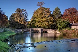 Connections Prints: Sheepwash Bridge and the River Wye in autumn