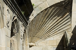 Shell Prints: Detail of shell symbol of the pilgrimage