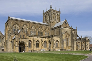 Lawn Prints: Sherborne Abbey, Dorset, England, United Kingdom, Europe
