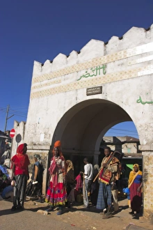 City Gate Prints: Shewa Gate, one of seven entrances to the ancient walled city, Harar, Ethiopia, Africa