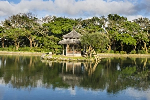 Shikinaen Garden (Shikina-en Garden), UNESCO World Heritage Site, Naha, Okinawa, Japan