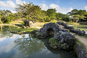 Naha Prints: Shikinaen Garden (Shikina-en Garden), UNESCO World Heritage Site, Naha, Okinawa, Japan