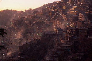 Shimla Prints: Shimla City at dawn