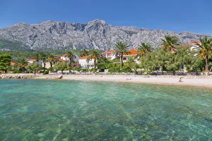 Townscape Prints: Shingle Beach, Orebic, Dalmatia, Croatia, Europe