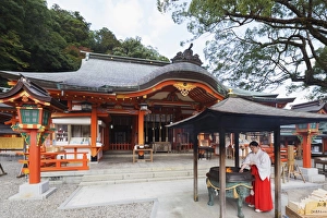 Shintoism Prints: Shinto shrine, Nachi, UNESCO World Heritage Site, Wakayama Prefecture, Honshu, Japan, Asia
