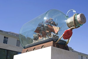 Greenwich Prints: Ship in a bottle at the Greenwich Maritime Museum