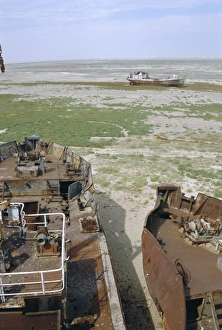 Wreck Prints: Ships graveyard near Araisk