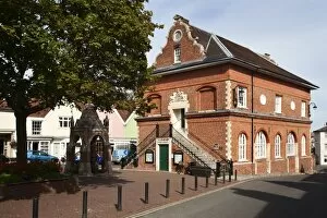 Civic Collection: The Shire Hall on Market Hill, Woodbridge, Suffolk, England, United Kingdom, Europe