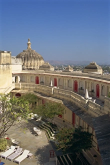 City Palace Prints: Shiv Nawas Palace Hotel within City Palace complex