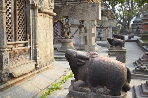 Religious Complex Prints: Shiva shrines at Pashupatinath Temple, UNESCO World Heritage Site, Kathmandu, Nepal, Asia