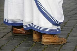 Images Dated 8th April 2007: Shoes of the Missionaries of Charity, a congregation founded by Mother Teresa